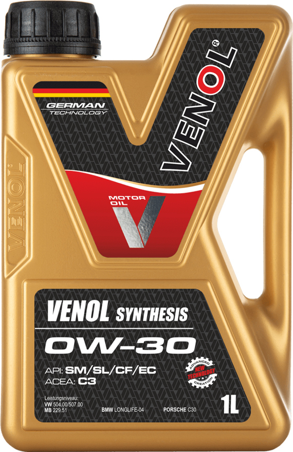 VENOL SYNTHESIS 0W30 C3 VW 504/507 (1 л)